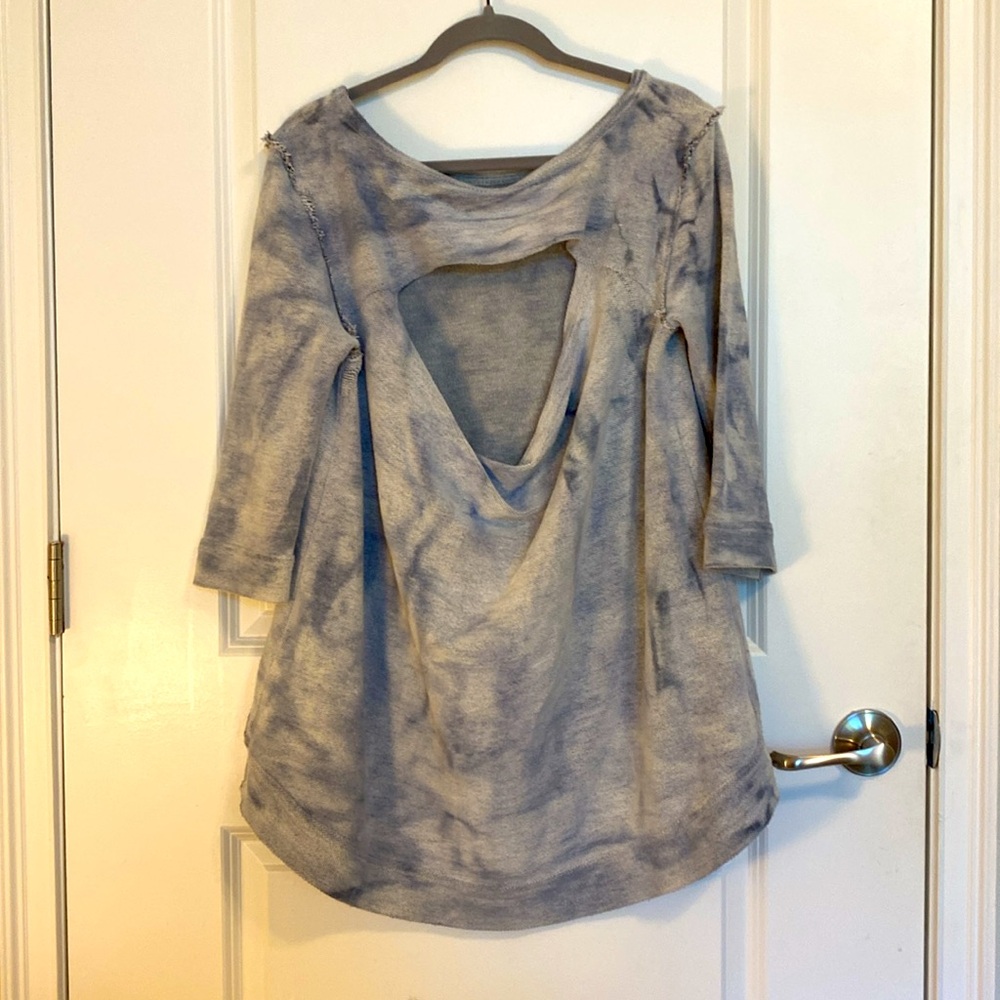 Free People Cloudy Day Sweatshirt in Blue - Picture 3 of 7